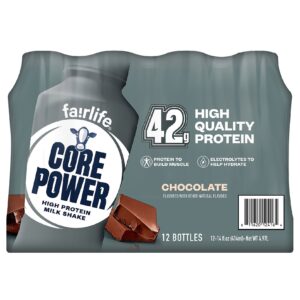 Core Power Protein Shake, Chocolate, 14 fl oz, 12-pack
