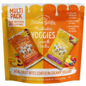 Nature's Garden, Probiotic Yoggies Variety, 0.7 oz,  30-count