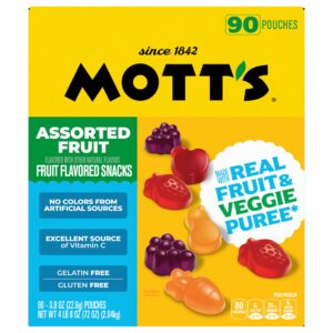 Mott's Assorted Fruit Flavored Snacks, 90-count