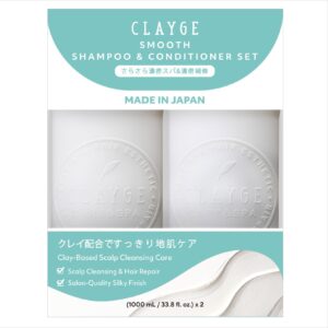 Clayge Smooth Shampoo & Conditioner, 33.8 fl oz, 2-pack