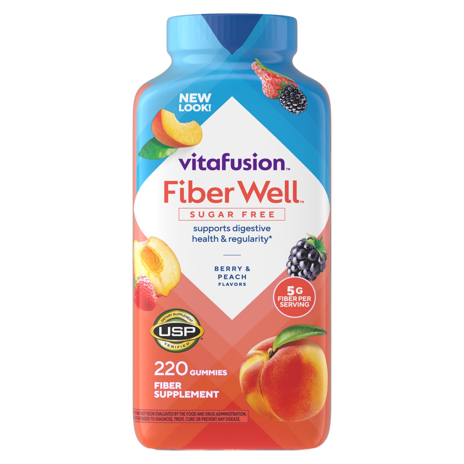 Vitafusion Fiber Well 5 g Sugar Free Fiber, 220 Gummies 1 Vitafusion Fiber Well 5 g Sugar Free Fiber, 220 Gummies