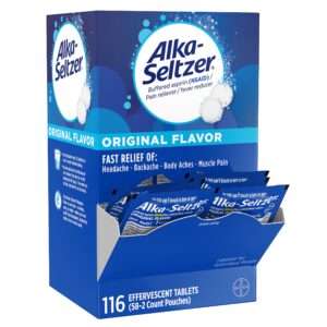 Alka-Seltzer Original, 2 Effervescent Tablets, 58 Pouches