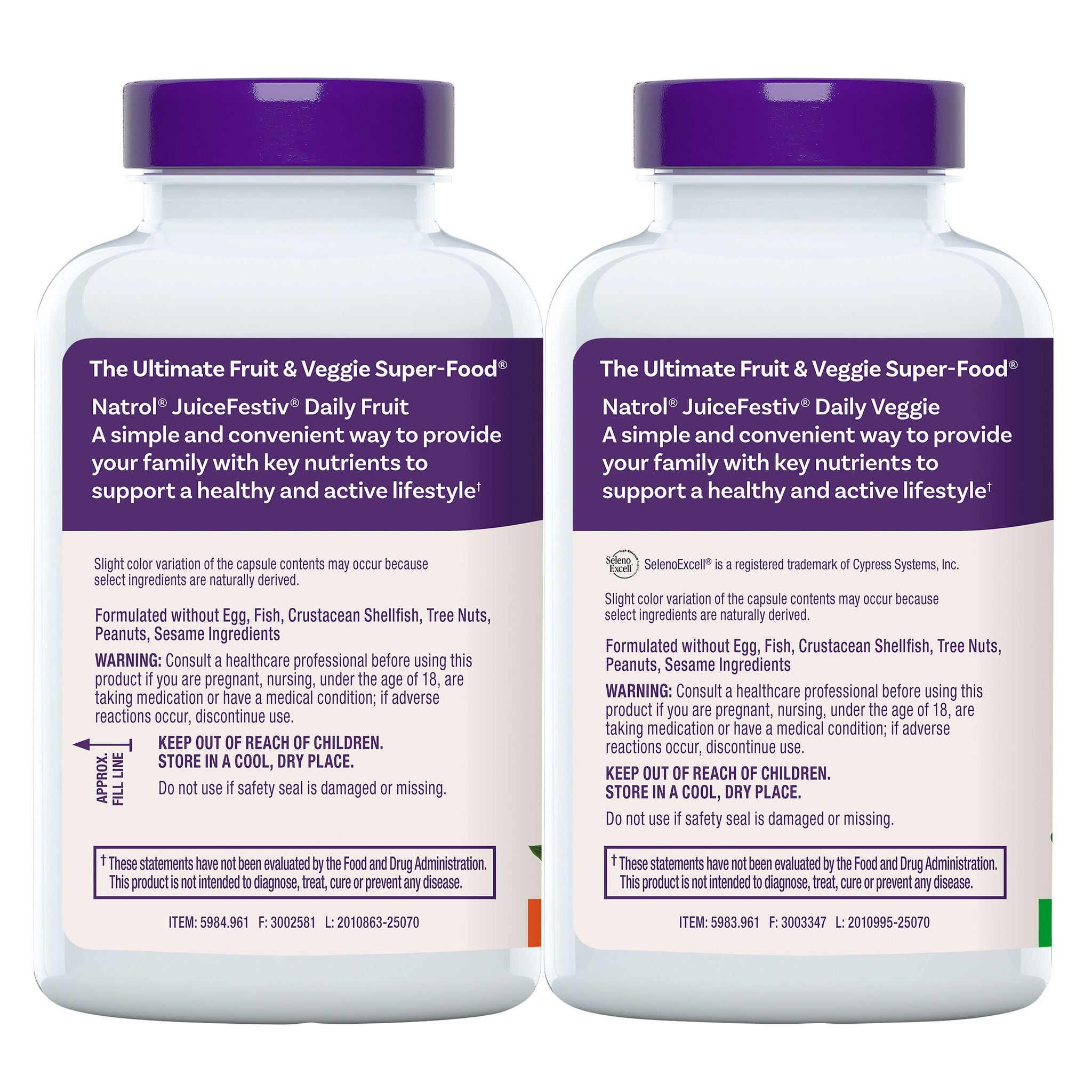 Natrol JuiceFestiv Daily Fruit & Veggie, 240 Capsules 2 Natrol JuiceFestiv Daily Fruit & Veggie, 240 Capsules - Image 2