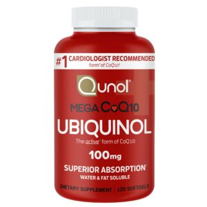 Qunol Mega CoQ10 Ubiquinol 100 mg., 120 Softgels