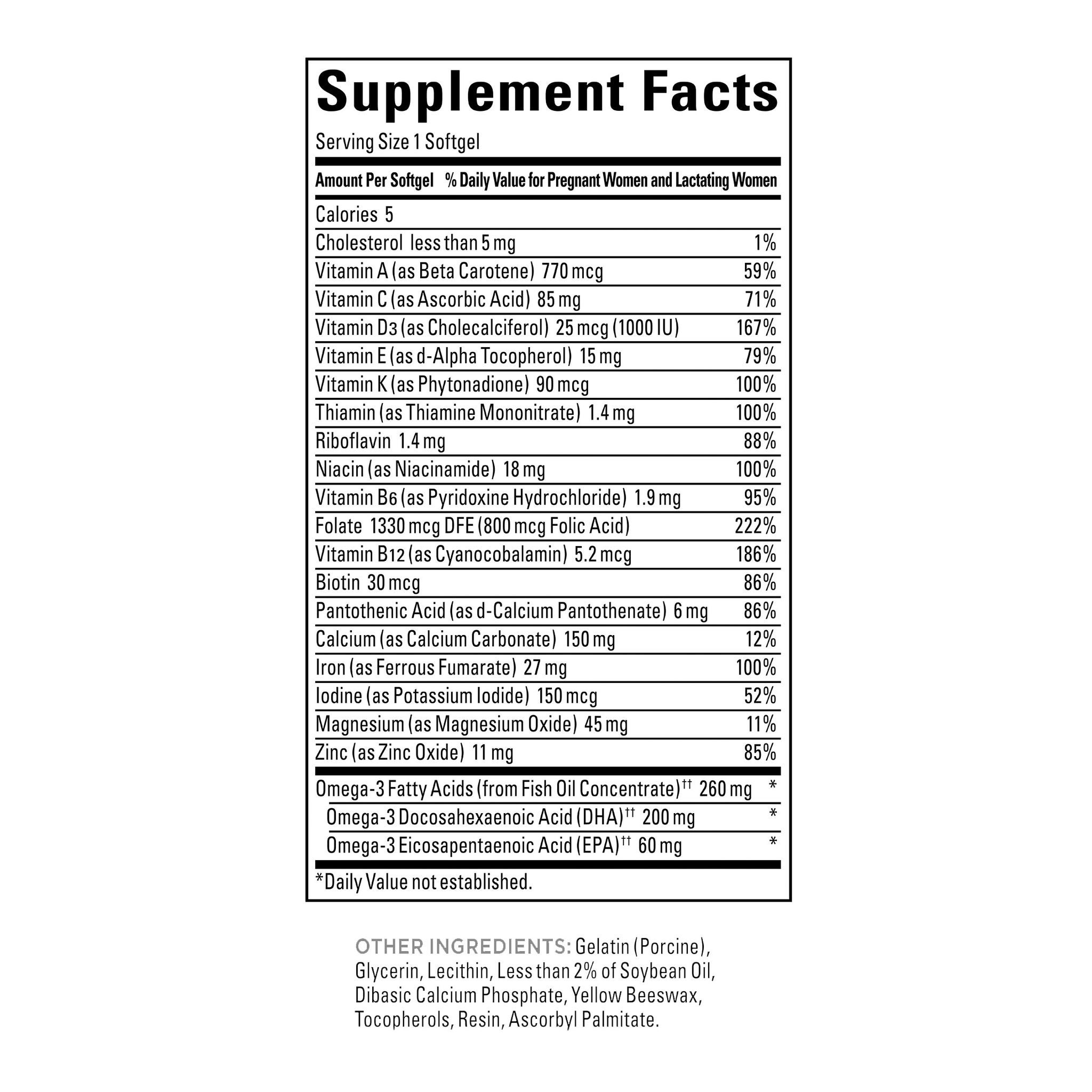 Nature Made Prenatal Folic Acid + Dha, 150 Softgels 4 Nature Made Prenatal Folic Acid + Dha, 150 Softgels - Image 4