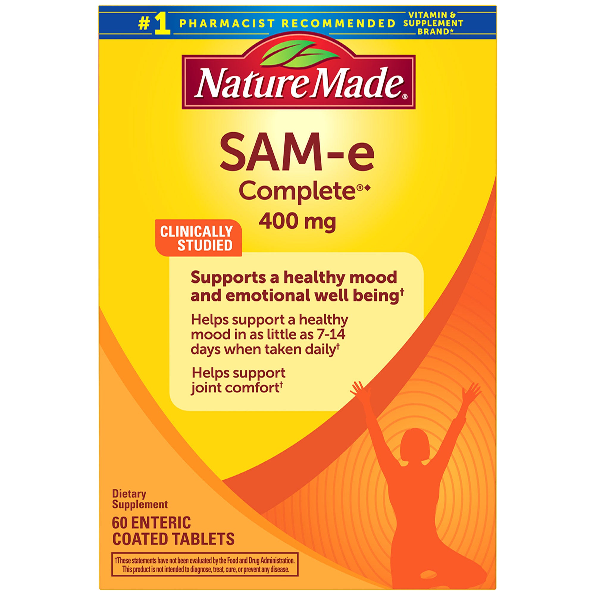 Nature Made SAM-e Complete 400 mg., 60 Tablets 1 Nature Made SAM-e Complete 400 mg., 60 Tablets