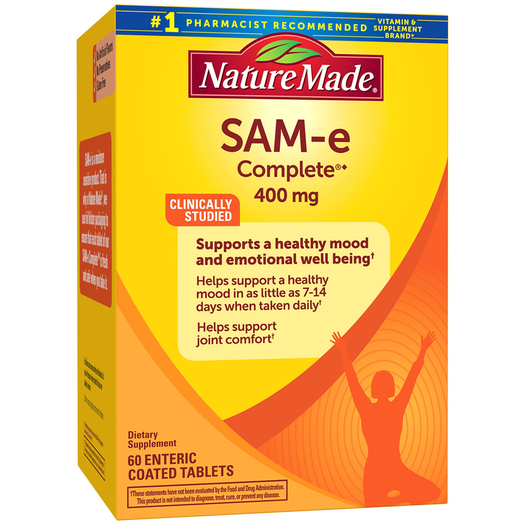 Nature Made SAM-e Complete 400 mg., 60 Tablets 2 Nature Made SAM-e Complete 400 mg., 60 Tablets - Image 2