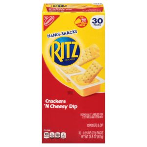 Ritz Crackers Handi-Snacks, Crackers 'N Cheese Dip, 0.95 oz, 30-Count