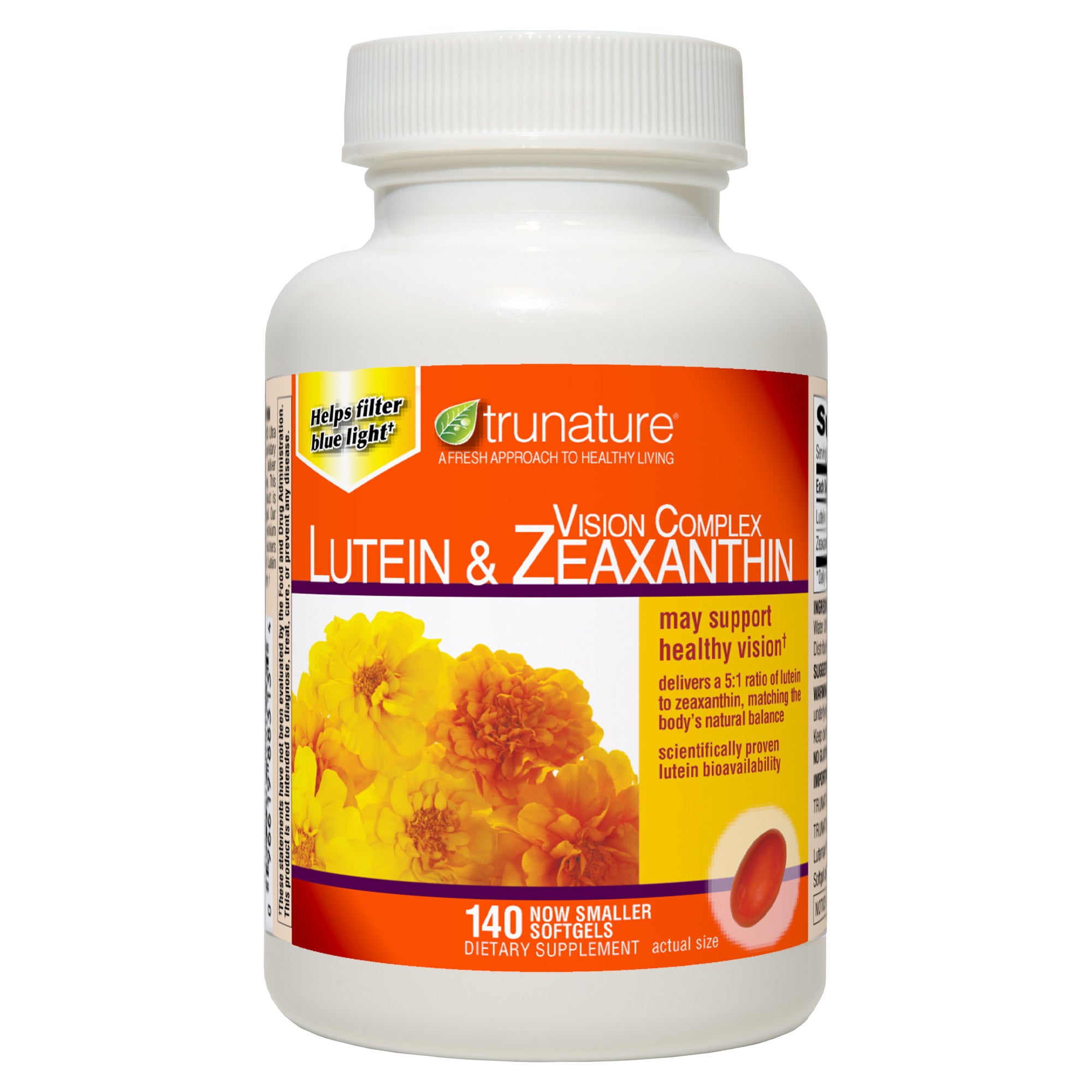 Trunature Vision Complex Lutein & Zeaxanthin, 140 Softgels 1 Trunature Vision Complex Lutein & Zeaxanthin, 140 Softgels