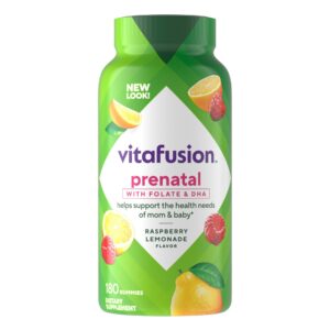 Vitafusion Prenatal Multivitamin Gummy with Folate & Dha, 180 Gummies