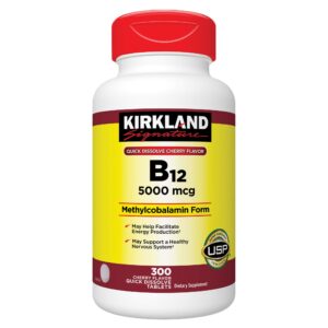 Kirkland Signature Quick Dissolve B-12 5000 Mcg., 300 Tablets