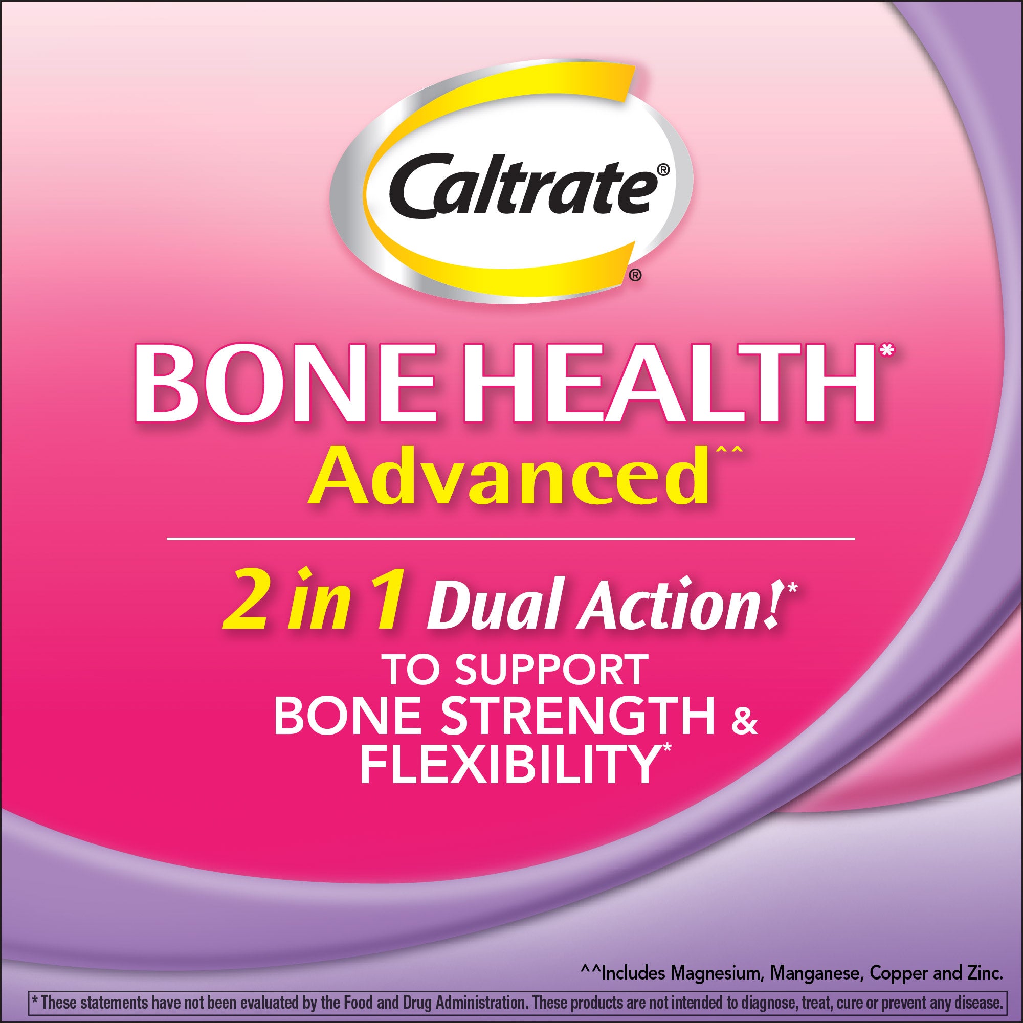 Caltrate Bone Health Advanced Calcium 600+d3 Plus Minerals, 320 Tablets 2 Caltrate Bone Health Advanced Calcium 600+d3 Plus Minerals, 320 Tablets - Image 2