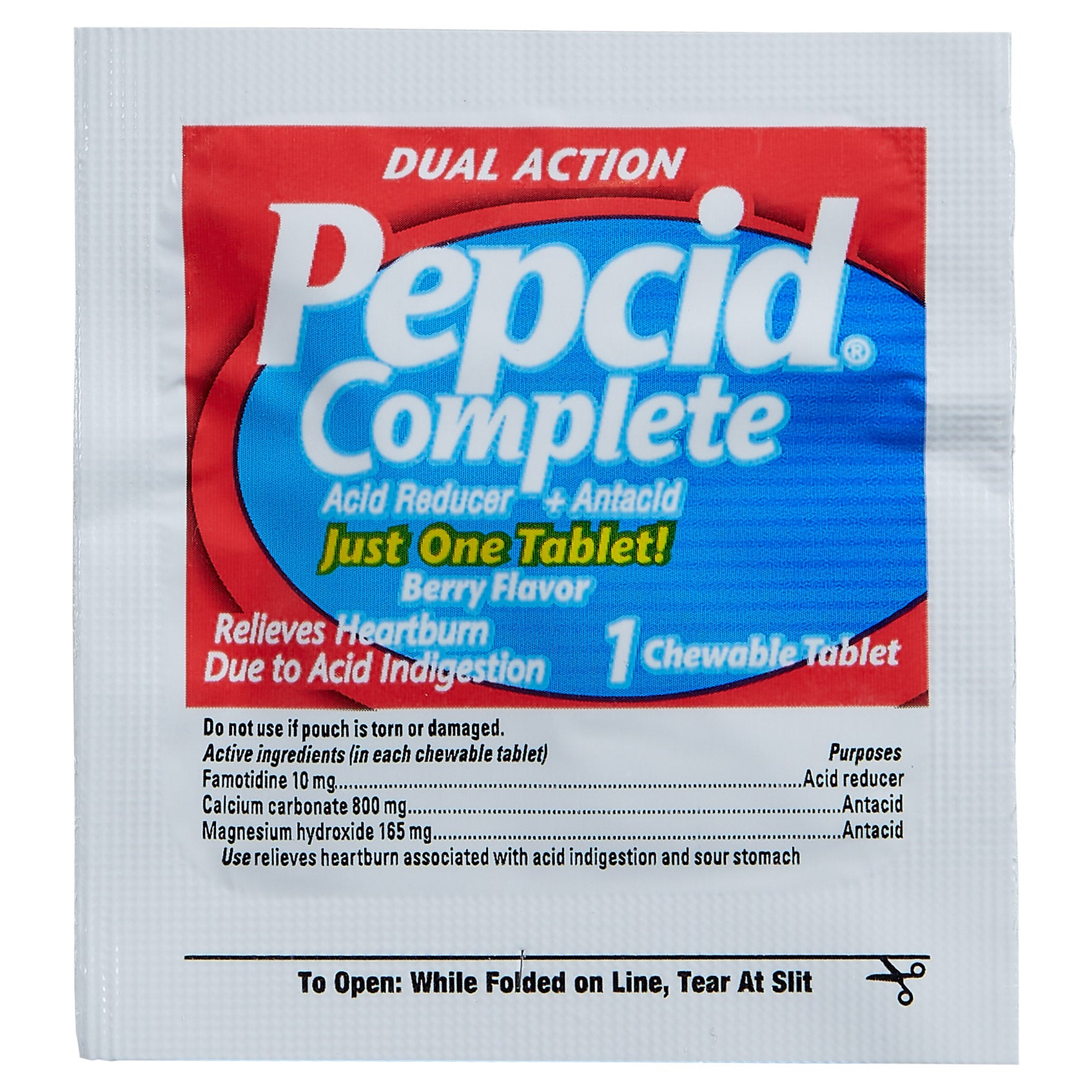 Pepcid Complete Dual Action Acid Reducer and Antacid, Chewable Tablet, Berry, Dispenser Pack, 30-count 3 Pepcid Complete Dual Action Acid Reducer and Antacid, Chewable Tablet, Berry, Dispenser Pack, 30-count - Image 3