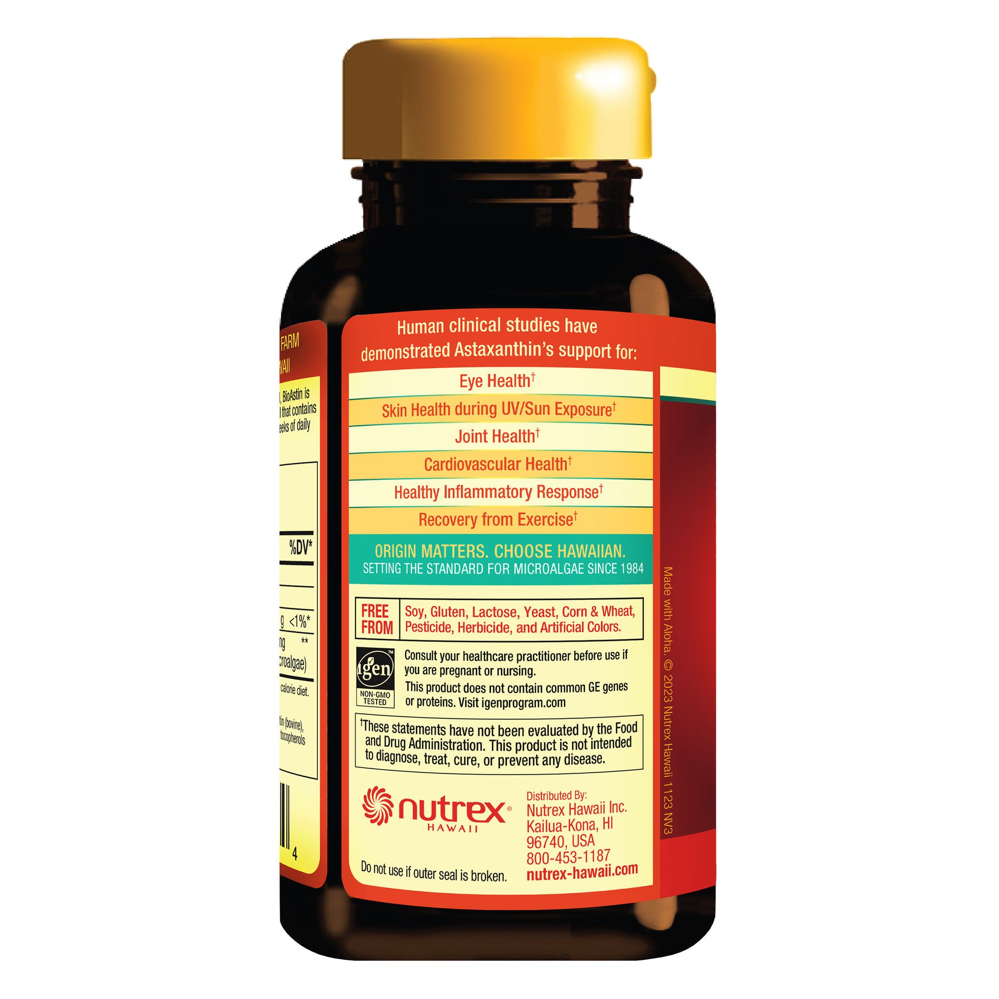 BioAstin Hawaiian Astaxanthin 12 mg, 120 Softgels 2 BioAstin Hawaiian Astaxanthin 12 mg, 120 Softgels - Image 2