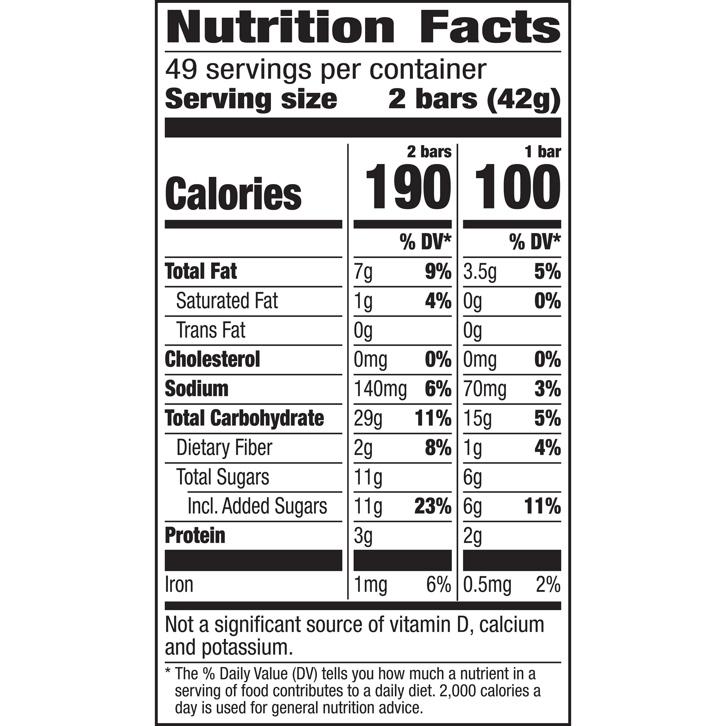 Nature Valley Crunchy Granola Bar, Oats 'n Honey, 1.49 oz, 49-count 2 Nature Valley Crunchy Granola Bar, Oats 'n Honey, 1.49 oz, 49-count - Image 2