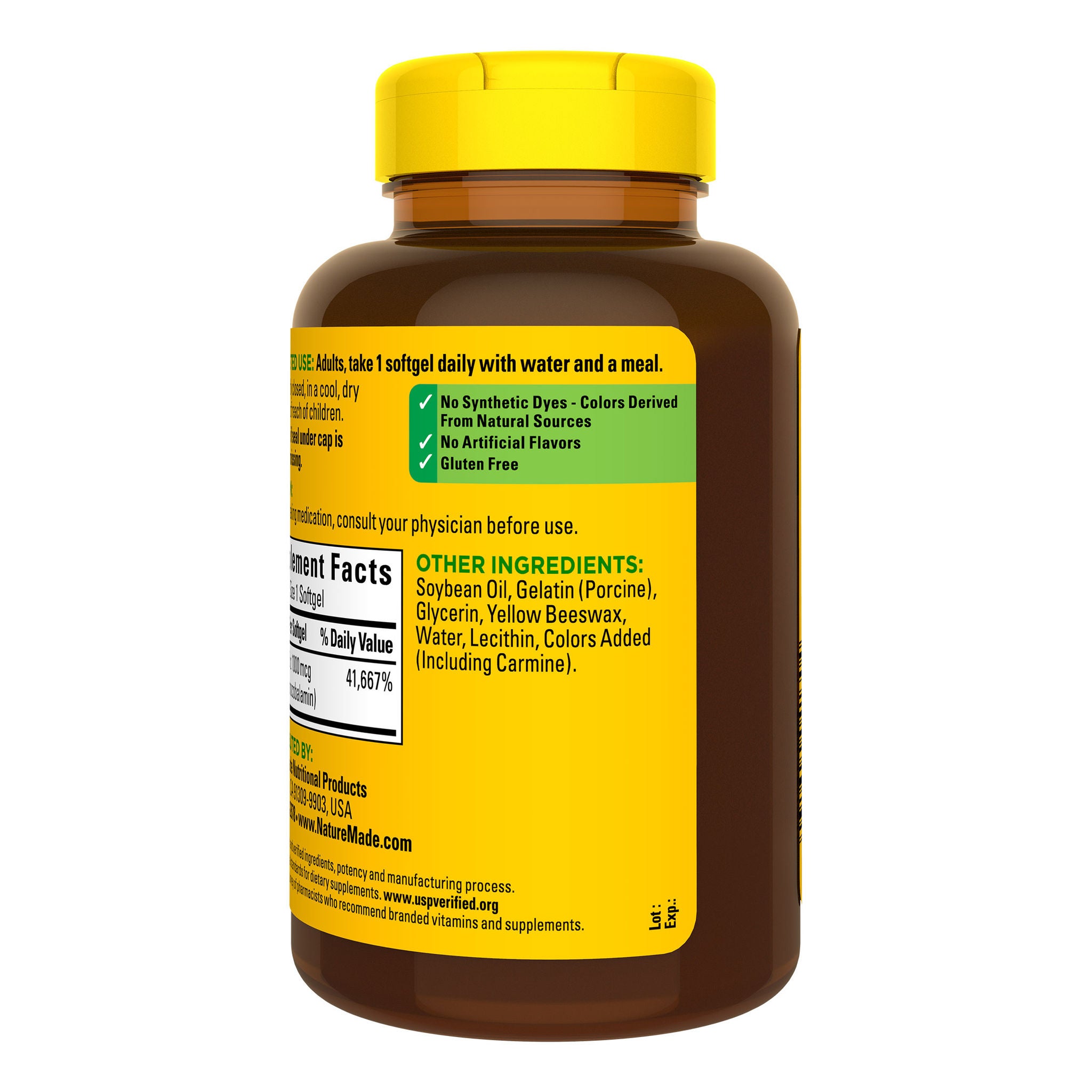 Nature Made Vitamin B12 1000 Mcg., 400 Softgels 3 Nature Made Vitamin B12 1000 Mcg., 400 Softgels - Image 3