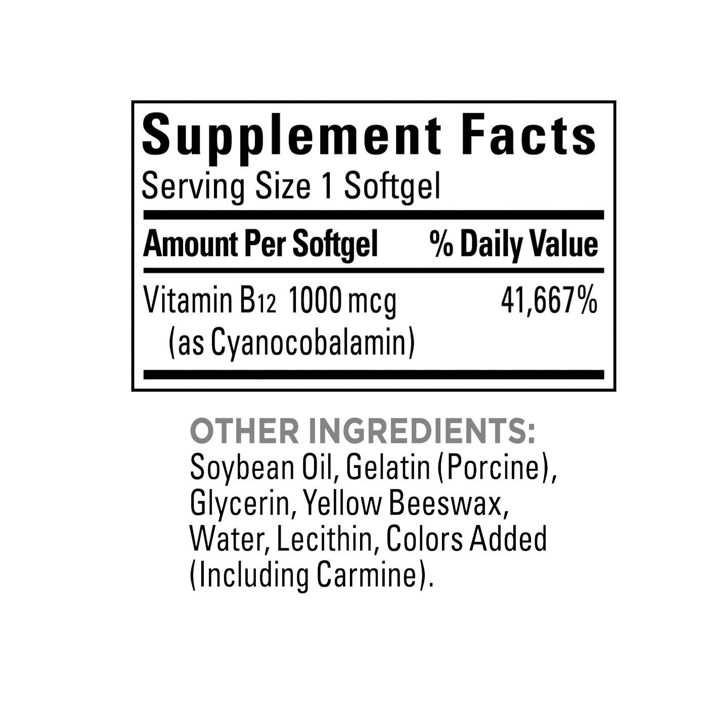 Nature Made Vitamin B12 1000 Mcg., 400 Softgels 4 Nature Made Vitamin B12 1000 Mcg., 400 Softgels - Image 4