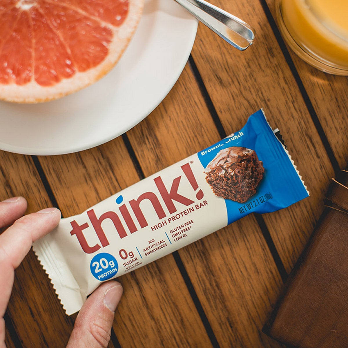 Think Thin High Protein Bar, Variety Pack, 2.1 oz, 18-count 4 Think Thin High Protein Bar, Variety Pack, 2.1 oz, 18-count - Image 4