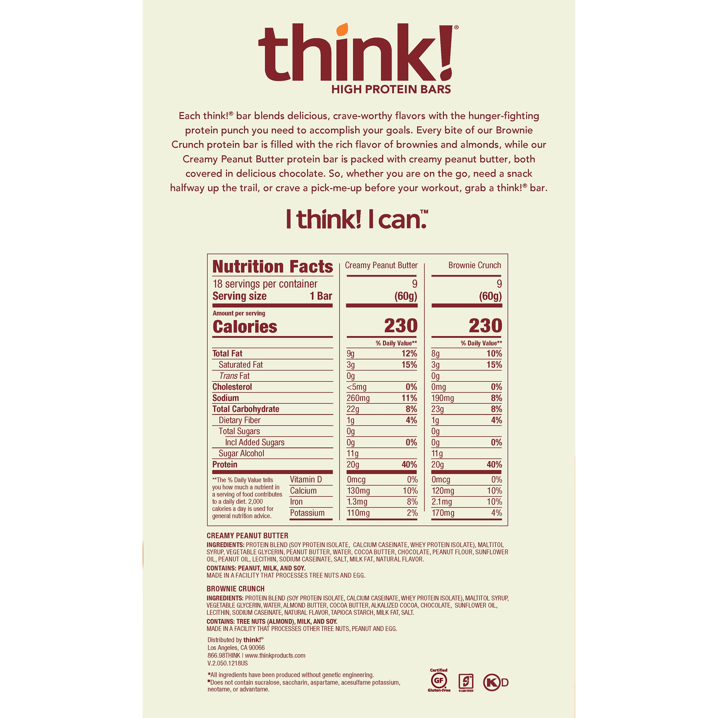 Think Thin High Protein Bar, Variety Pack, 2.1 oz, 18-count 7 Think Thin High Protein Bar, Variety Pack, 2.1 oz, 18-count - Image 7
