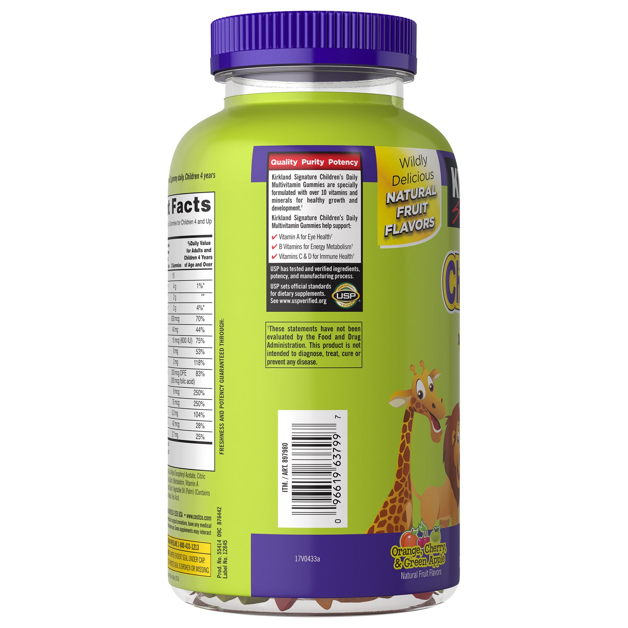 Kirkland Signature Children's Multivitamin, 320 Gummies 2 Kirkland Signature Children's Multivitamin, 320 Gummies - Image 2
