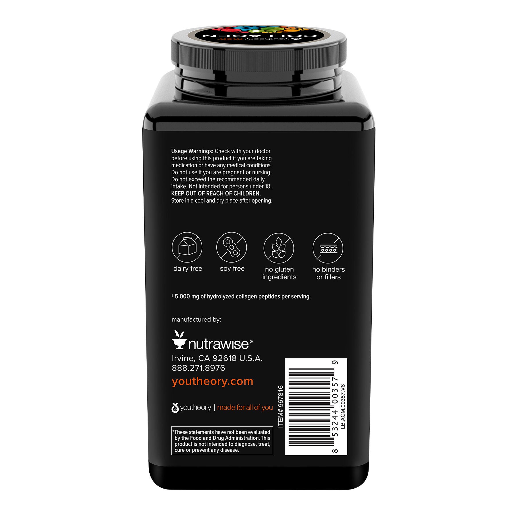 Youtheory Mens Collagen Advanced Formula, 390 Tablets 3 Youtheory Mens Collagen Advanced Formula, 390 Tablets - Image 3