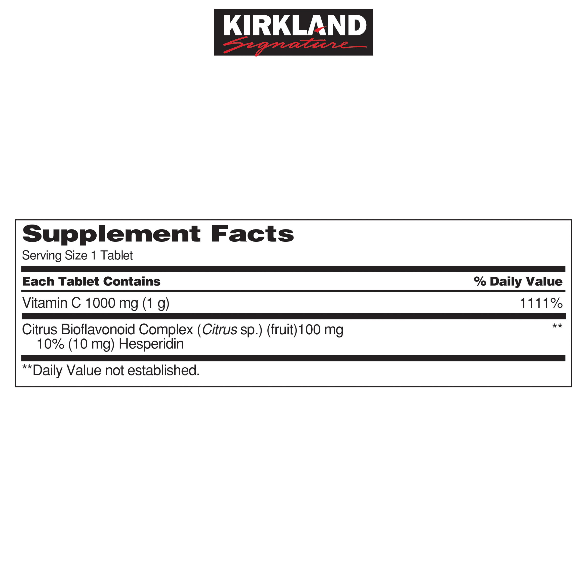 Kirkland Signature Vitamin C 1000 mg., 500 Tablets 2 Kirkland Signature Vitamin C 1000 mg., 500 Tablets - Image 2