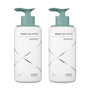 Amos Professional Active Green Tea Shampoo, 2-pack