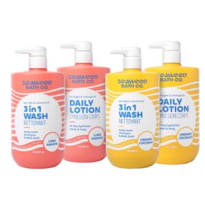 Seaweed Bath Co. 3-in-1 Wash and Body Lotion Set
