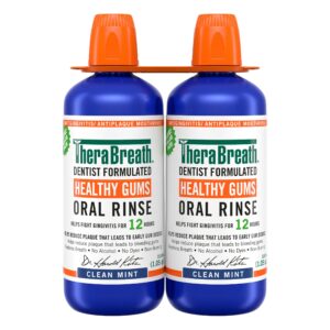 TheraBreath Healthy Gums Oral Rinse, 33.8 fl oz, 2-pack